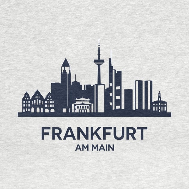 Frankfurt Skyline Emblem by yulia-rb